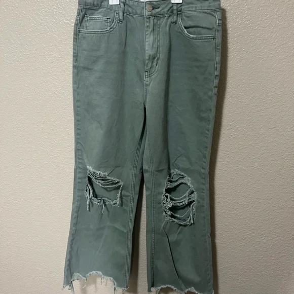 Böhme Green Denim Jeans - Picture 1 of 3